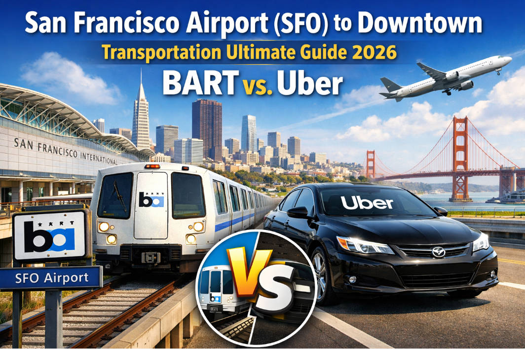 San Francisco Airport (SFO) to Downtown Transportation Ultimate Guide 2026: BART vs. Uber (Prices, Time & Safety Compared)