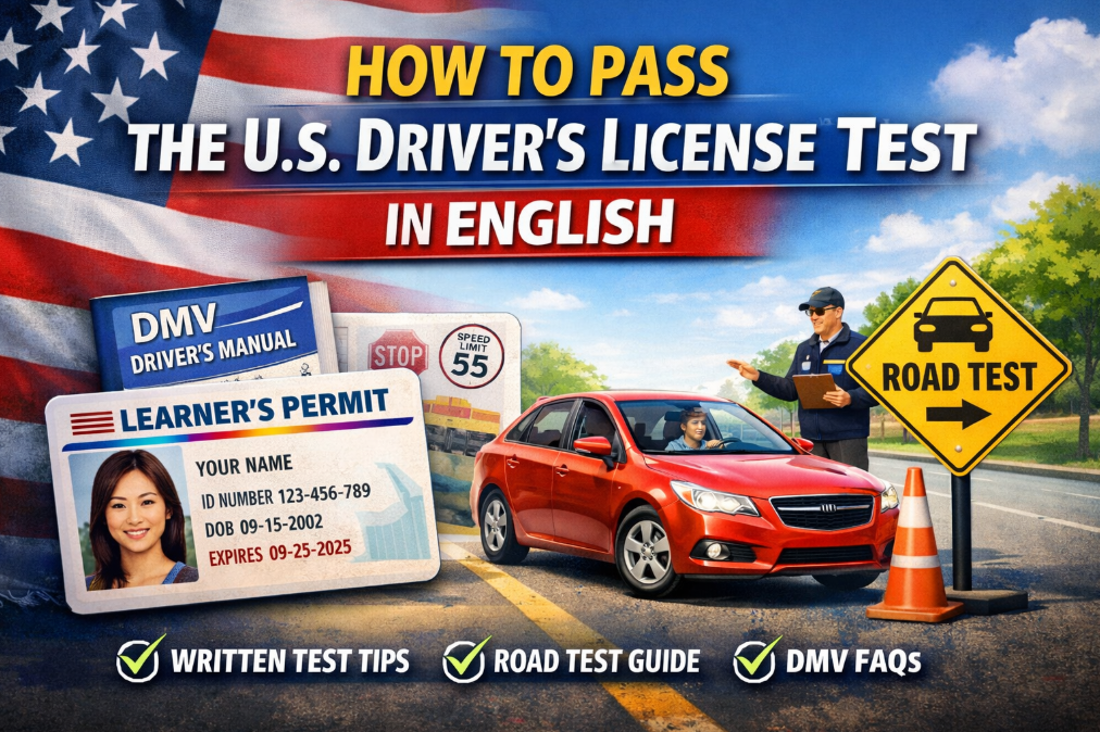 US Driver’s License Test Guide 2026: Written Test, Road Test & DMV Tips”