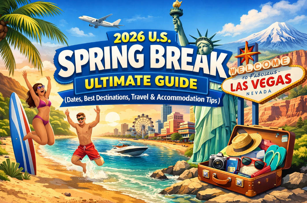 2026 U.S. Spring Break Ultimate Guide (Dates, Best Destinations, Travel & Accommodation Tips)