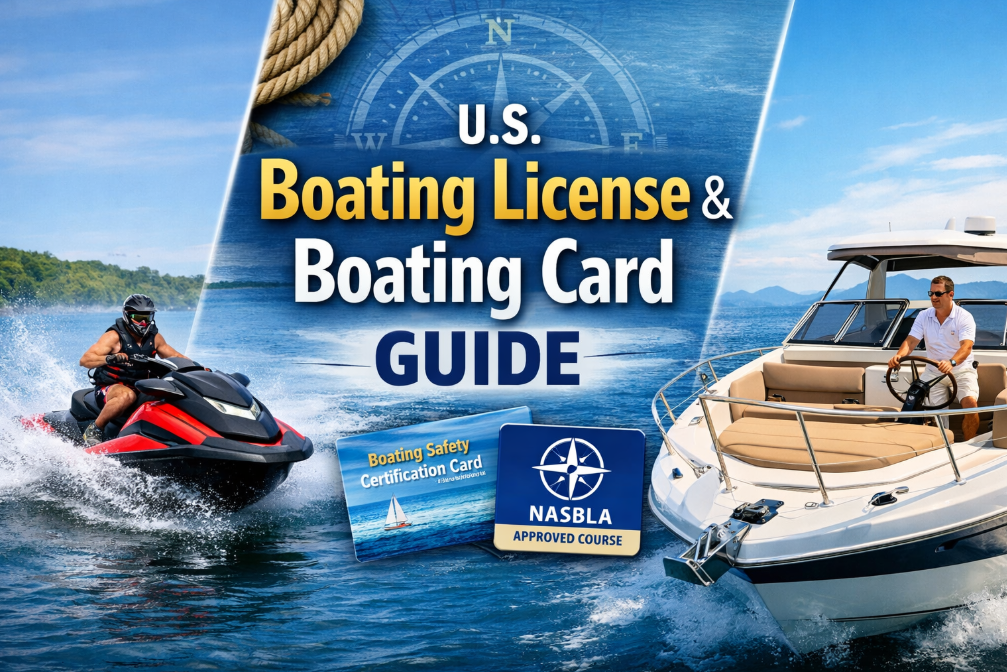 2026 U.S. Boating License & Boating Card Guide | NASBLA Rules, Exams, Reciprocity for Jet Ski & Yacht
