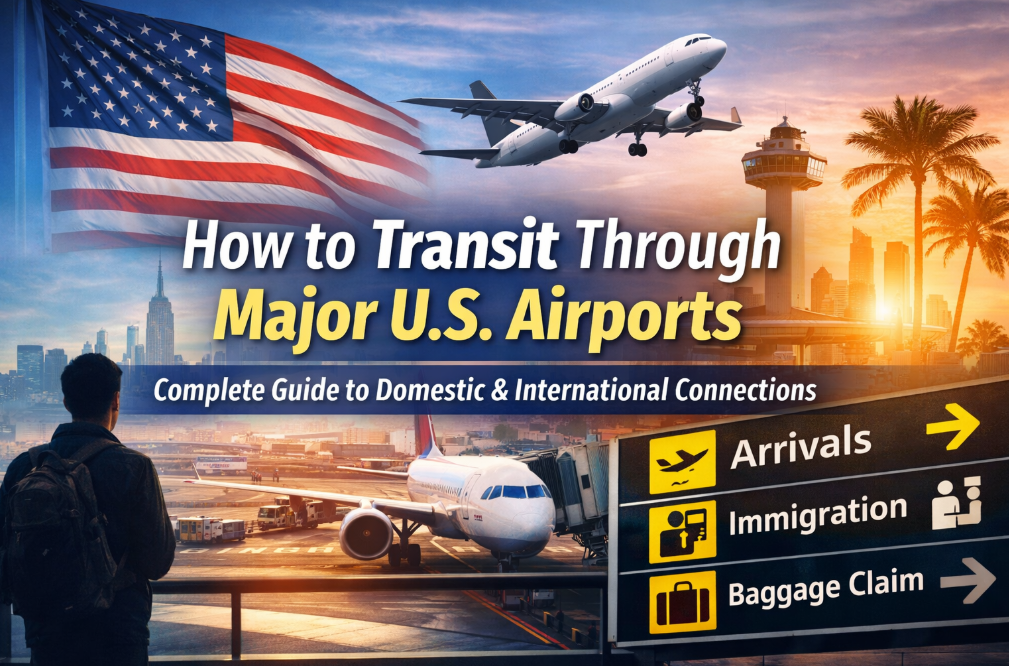 How to Transit Through Major U.S. Airports in 2026: Complete Guide to Domestic & International Connections