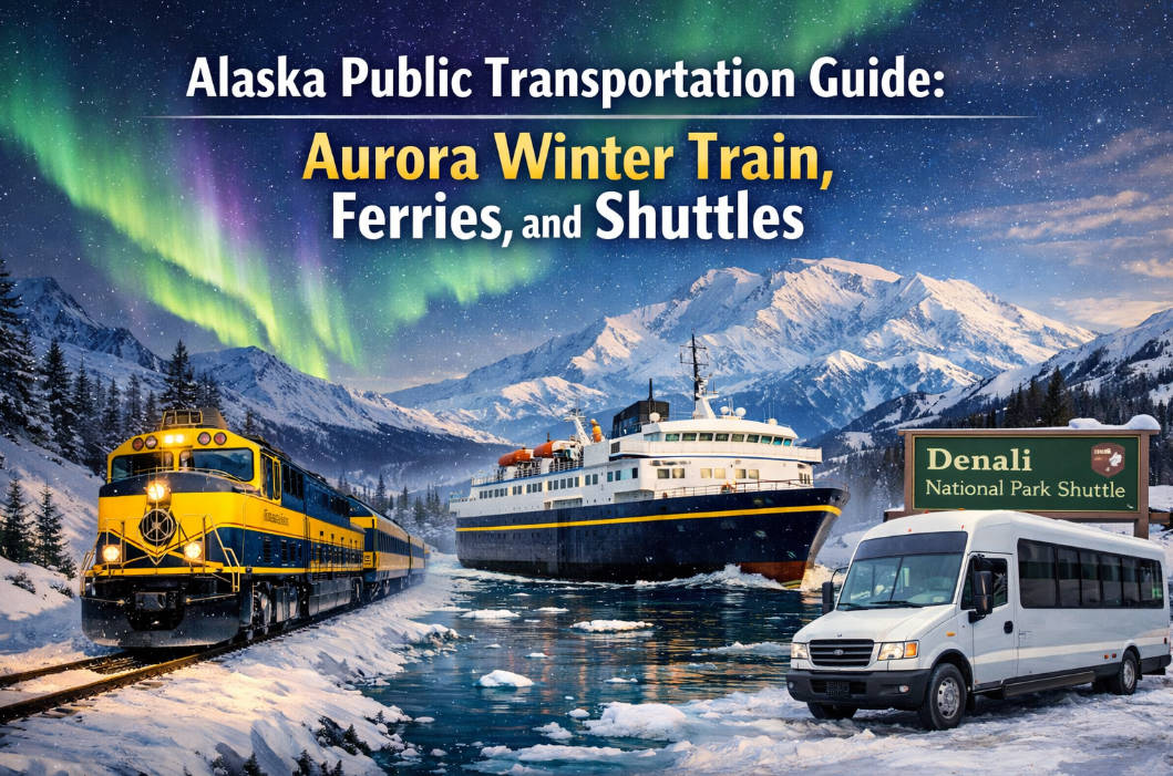 The Ultimate 2026 Alaska Public Transportation Guide: Aurora Winter Train, Ferries, and Shuttles