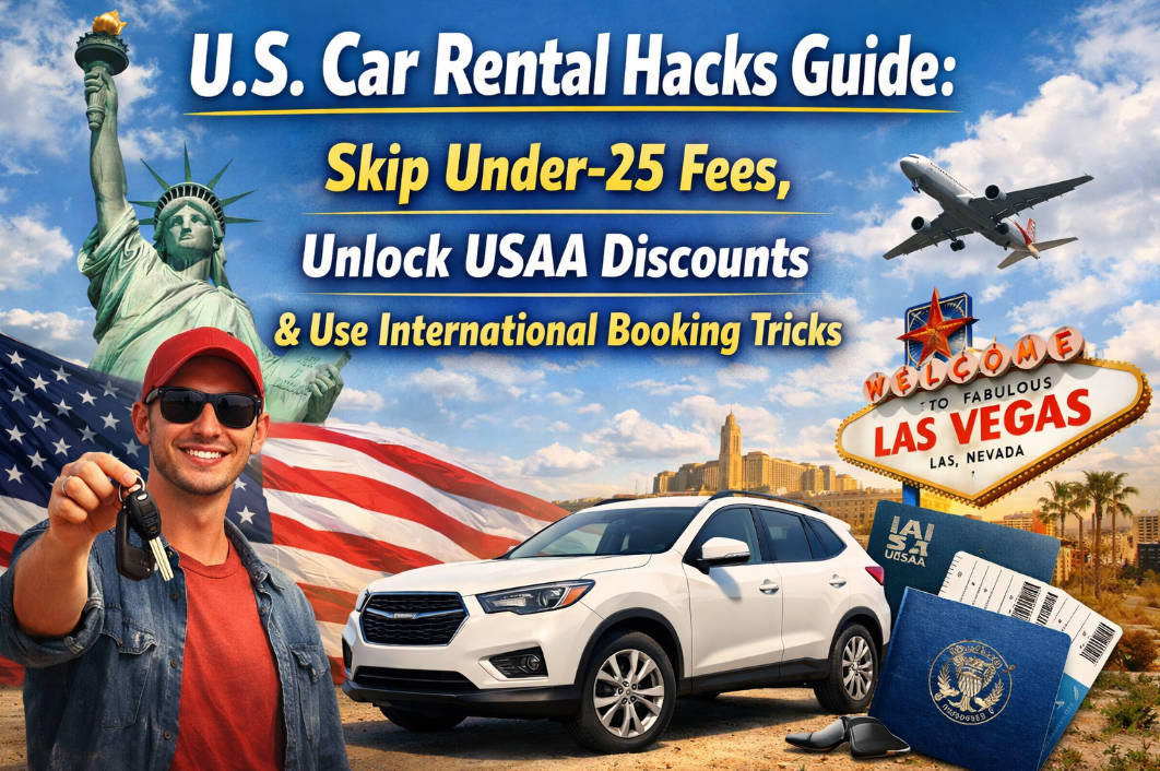The Ultimate 2026 U.S. Car Rental Hacks Guide Skip Under-25 Fees, Unlock USAA Discounts & Use International Booking Tricks