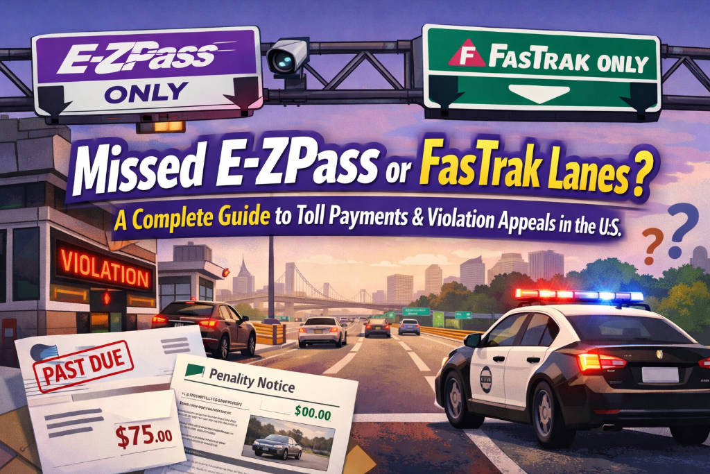 Missed E-ZPass or FasTrak Lanes? 2026 Complete Guide to Toll Payments & Violation Appeals in the U.S.