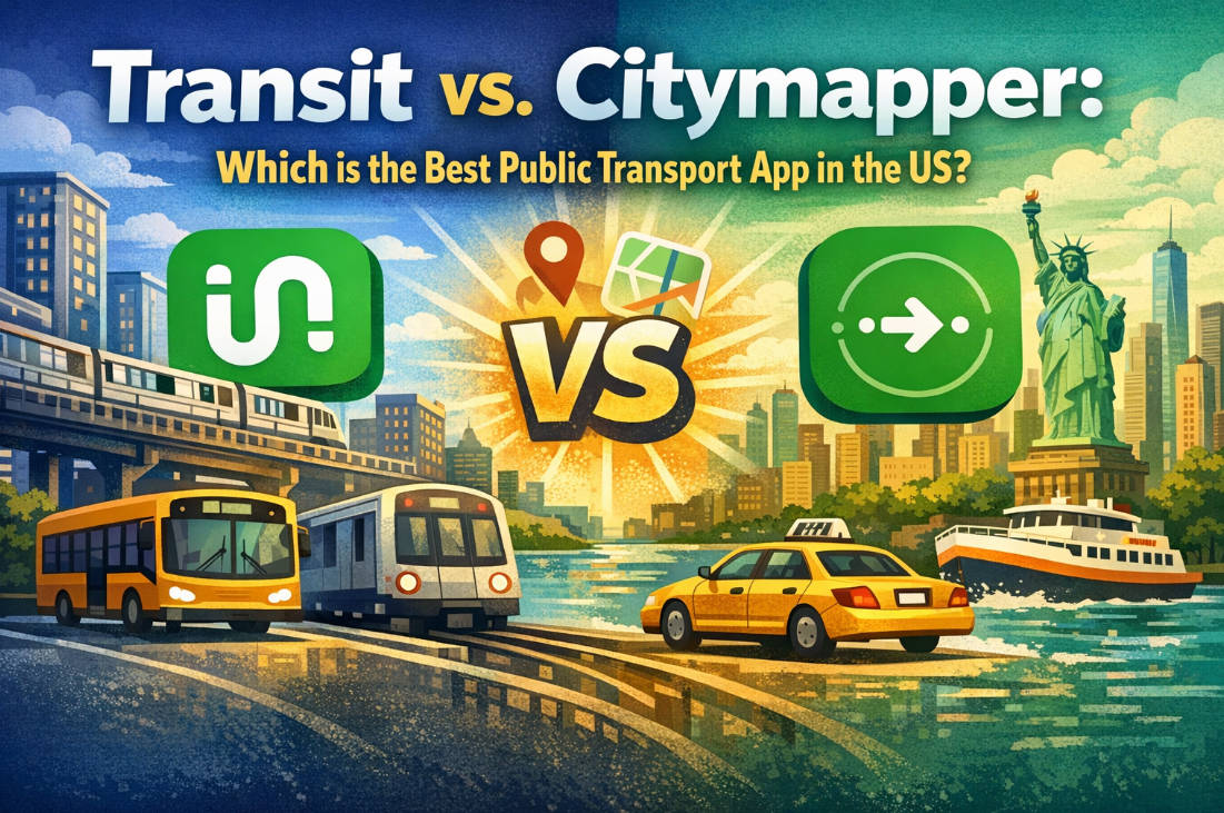 Transit vs. Citymapper 2026: Which is the Best Public Transport App in the US?