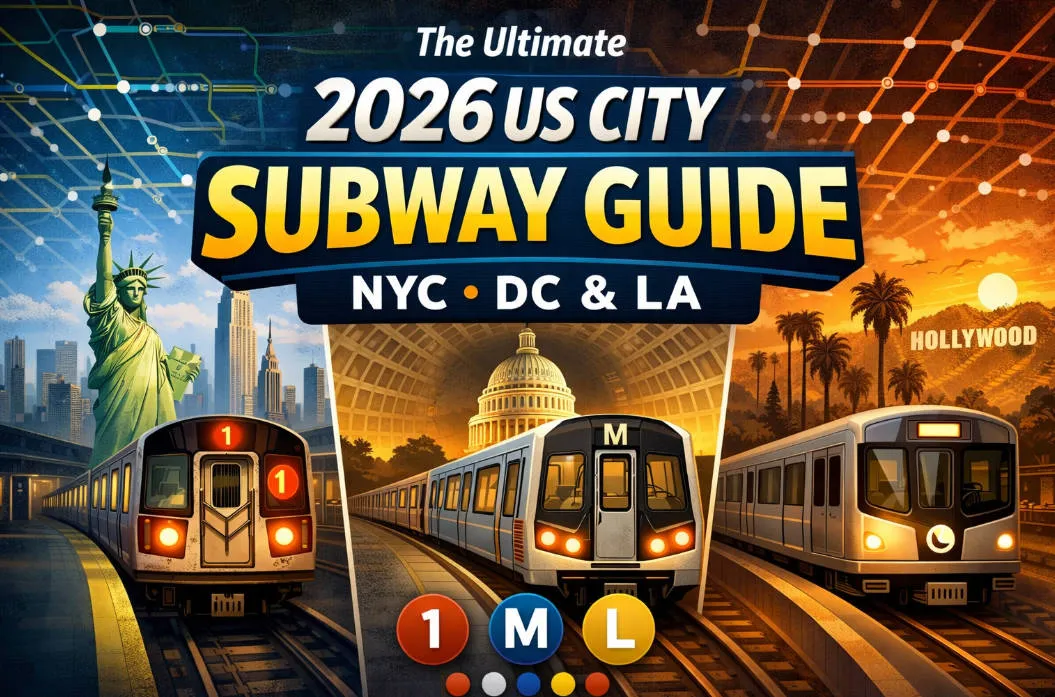 The Ultimate 2026 US City Subway Guide: Save Money on NYC, DC, and LA Metro Rides – Tickets, Routes, Tips & More