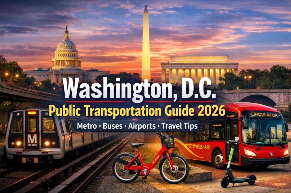 Washington, D.C. Public Transportation Guide 2026: Metro, Buses, Airports & Travel Tips