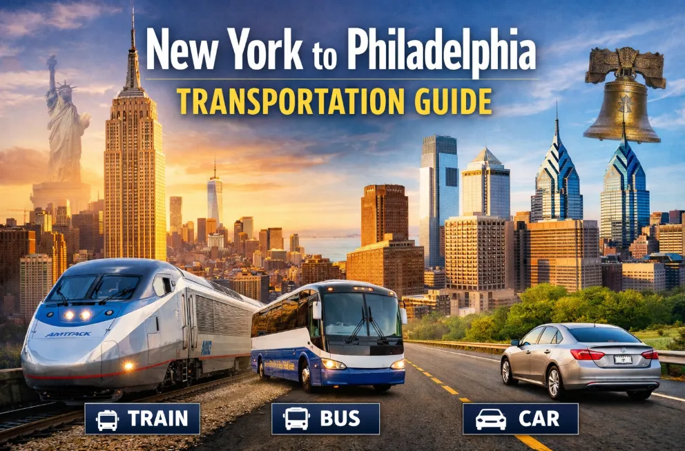 New York to Philadelphia Transportation Guide (2026): Train vs Bus vs Driving
