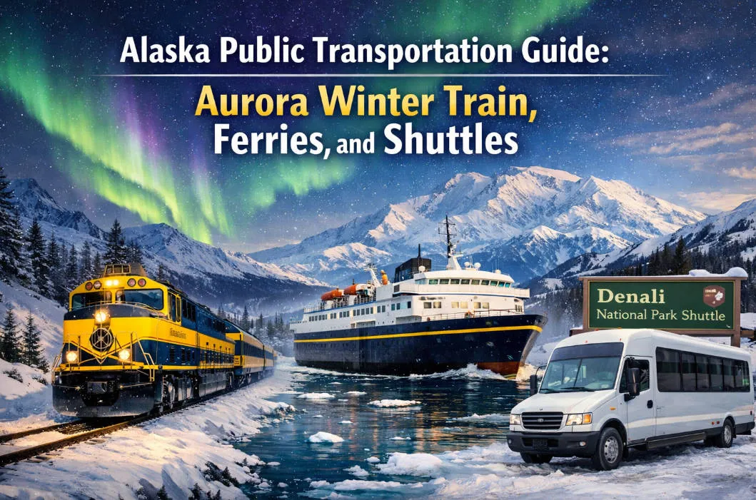 The Ultimate 2026 Alaska Public Transportation Guide: Aurora Winter Train, Ferries, and Shuttles