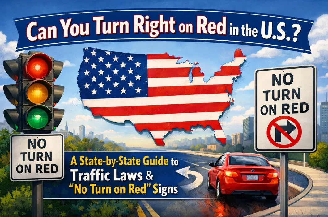 Can You Turn Right on Red in the U.S.? A 2026 State-by-State Guide to Traffic Laws & “No Turn on Red” Signs