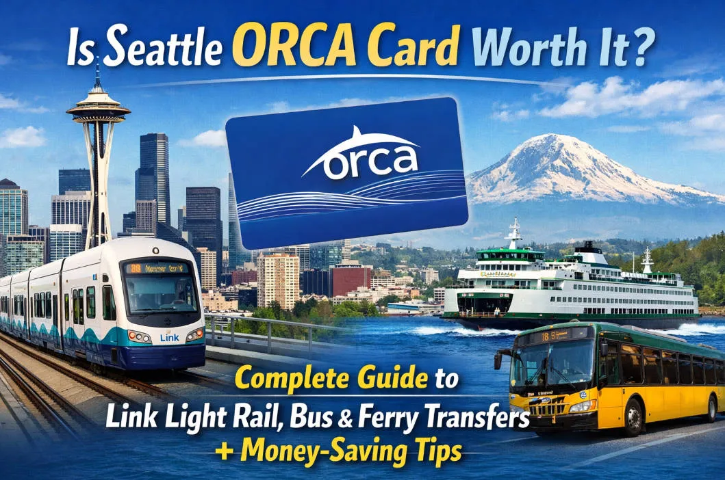 Is Seattle ORCA Card Worth It? Complete Guide to Link Light Rail, Bus & Ferry Transfers + Money-Saving Tips