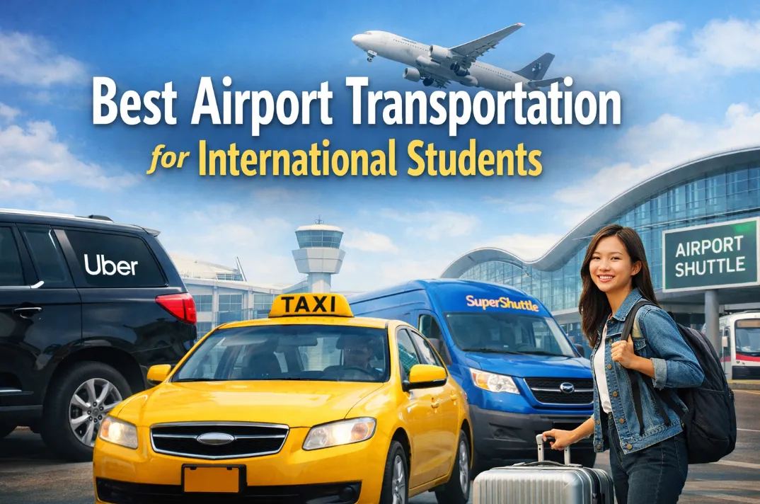 Best Airport Transportation for International Students (2026 Guide to Uber XL, Shuttle, Taxi & Private Transfers)