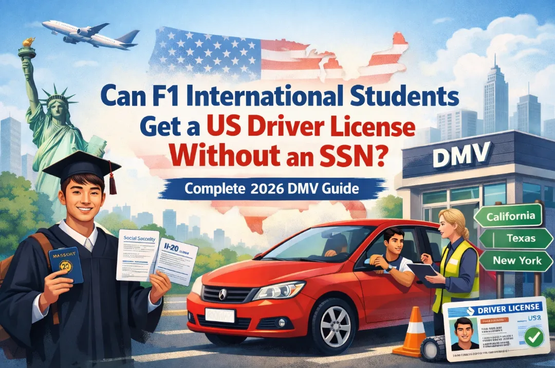 Can F1 International Students Get a US Driver License Without an SSN? Complete 2026 DMV Guide