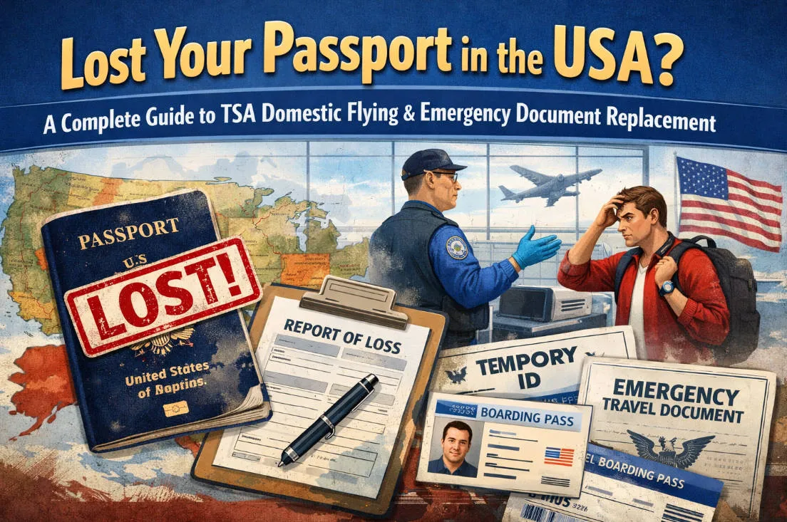Lost Your Passport in the USA? 2026 Guide to TSA Domestic Flying & Emergency Document Replacement