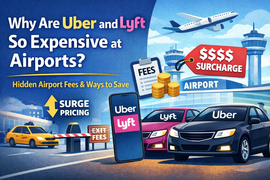 Why Are Uber and Lyft So Expensive at Airports? Hidden Airport Fees & Ways to Save