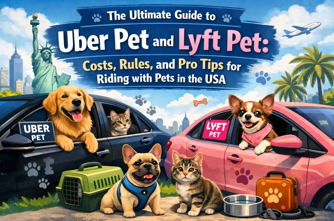 The Ultimate Guide to Uber Pet and Lyft Pet (2026): Costs, Rules, and Pro Tips for Riding with Pets in the USA