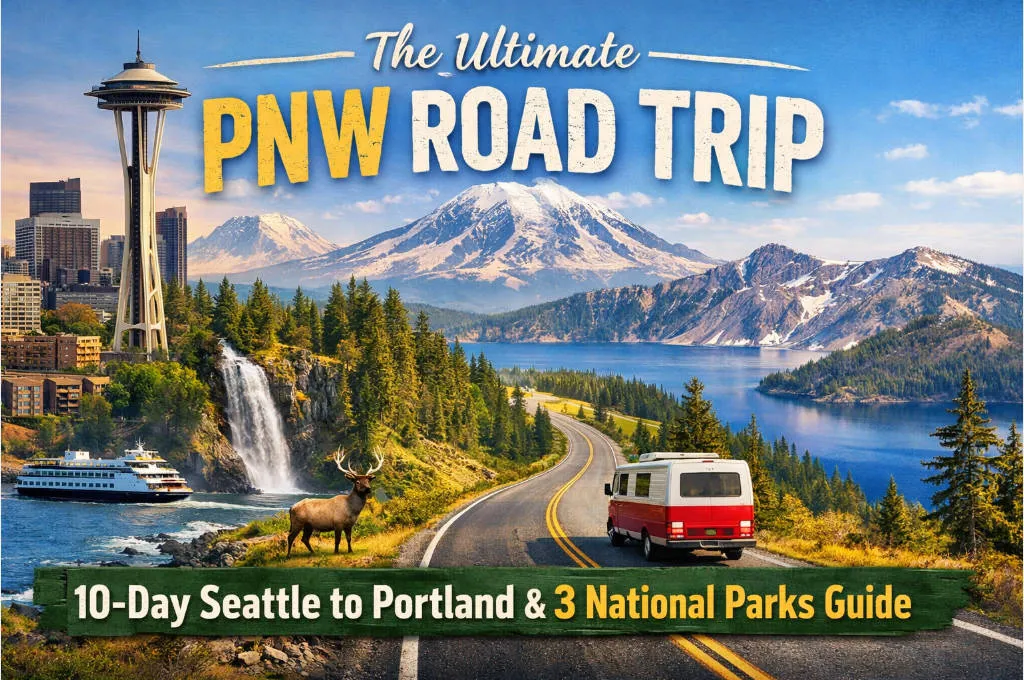 The Ultimate PNW Road Trip: 10-Day Seattle to Portland & 3 National Parks Guide