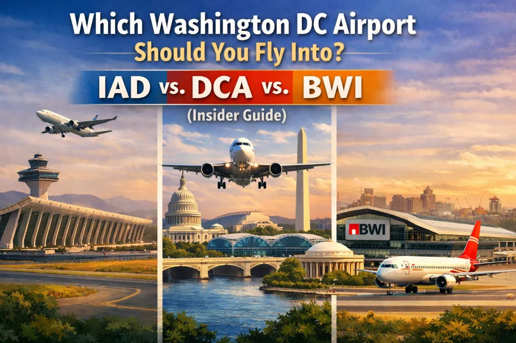 Which Washington DC Airport Should You Fly Into? IAD vs. DCA vs. BWI (2026 Insider Guide)