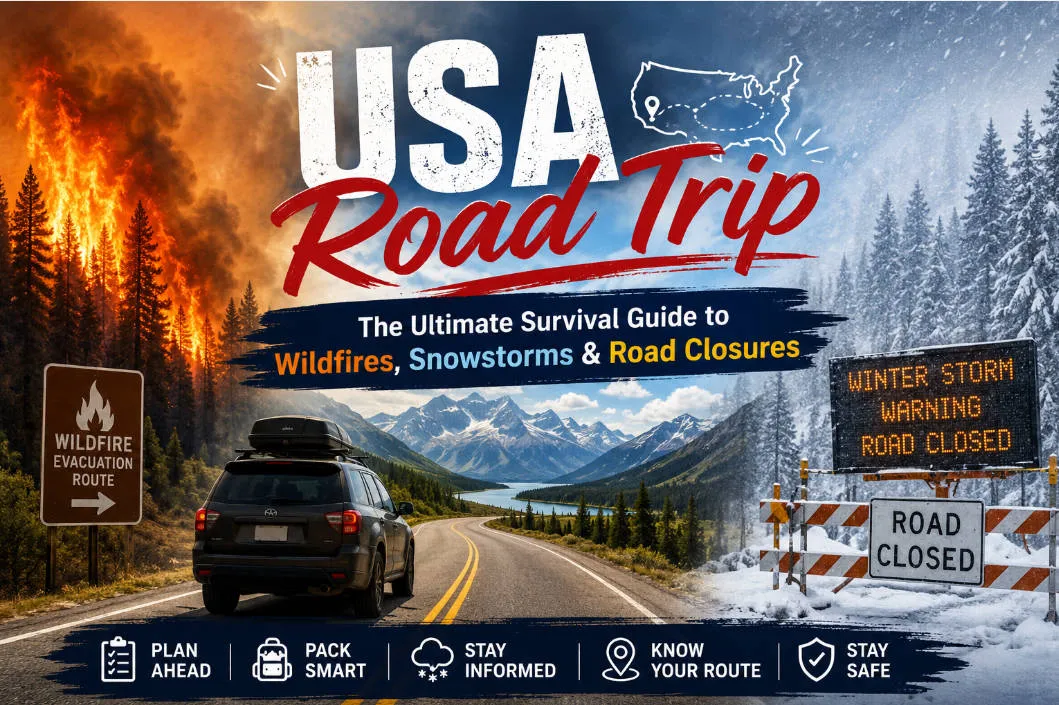 USA Road Trip Survival Guide (2026): Wildfires & Weather