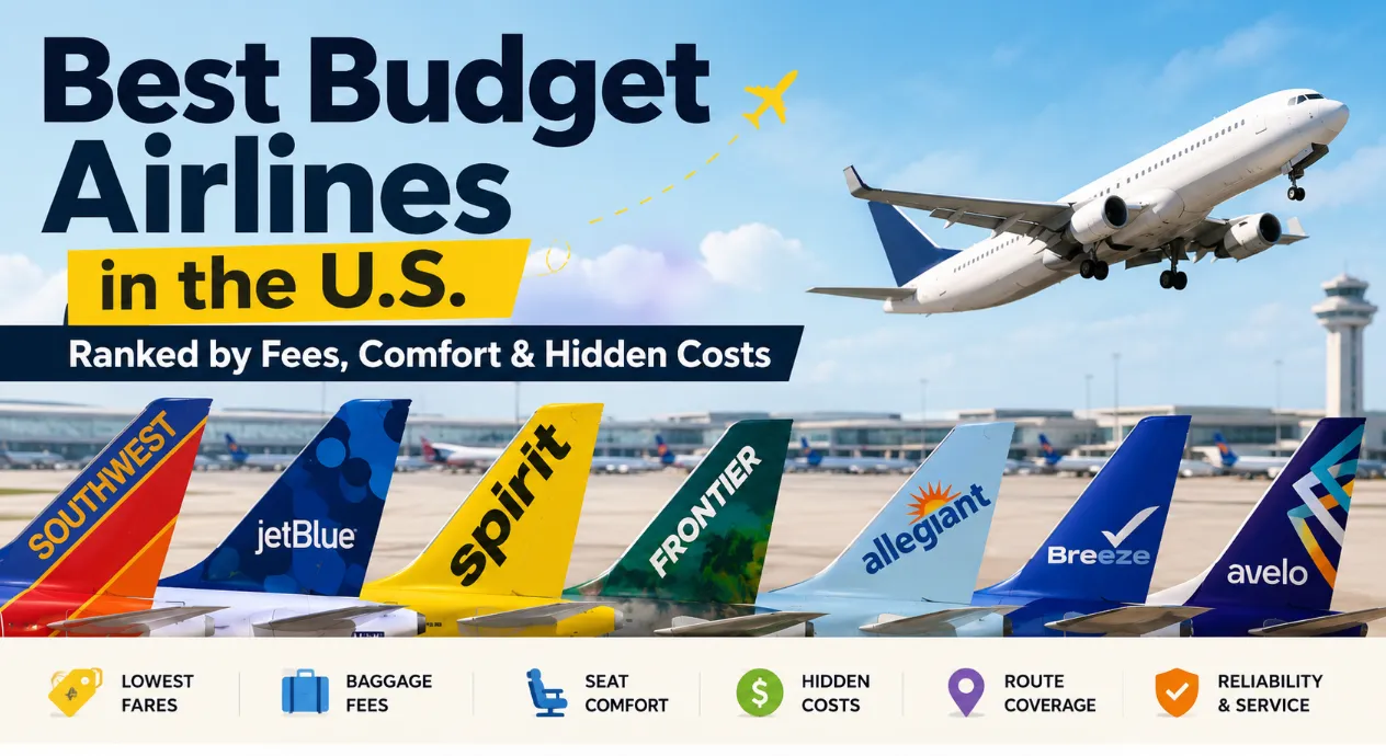 Best US Budget Airlines Ranked: Fees & Comfort (2026)