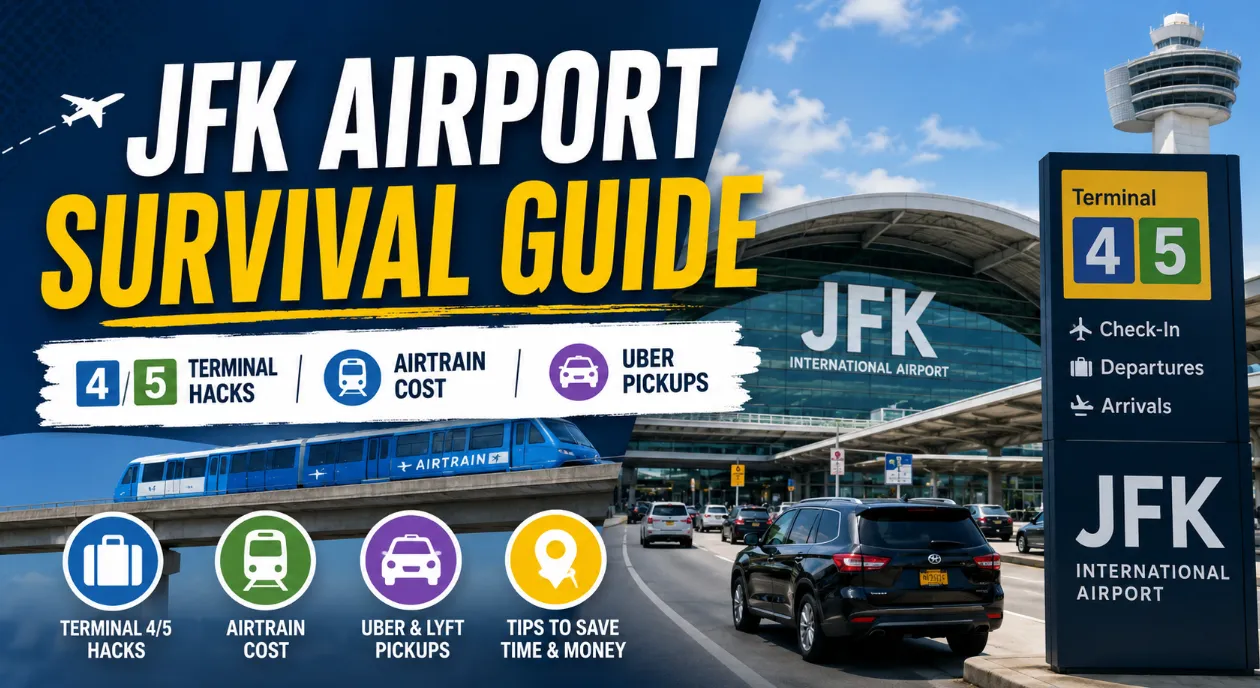 JFK Airport Guide (2026): AirTrain, Uber & Terminal Hacks