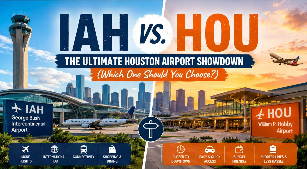 Houston Airport Guide: IAH vs Hobby (HOU) Compared (2026)