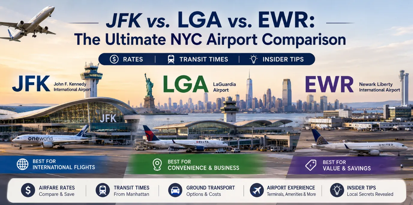 JFK vs LGA vs EWR: Best NYC Airport Comparison (2026)
