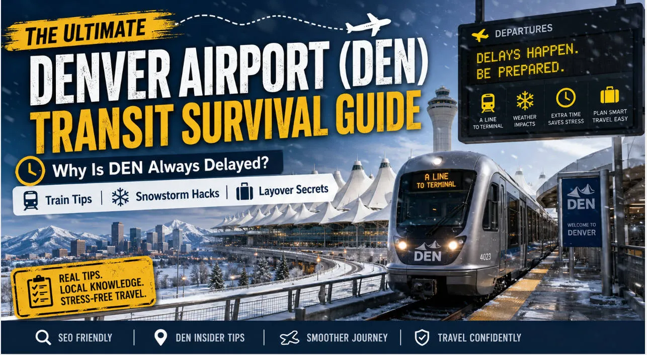 Denver Airport (DEN) Survival Guide 2026: Delays & Train Tips