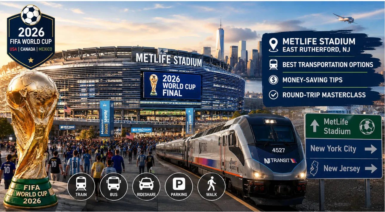 2026 World Cup Final Transportation Guide: MetLife Stadium Transit & Parking
