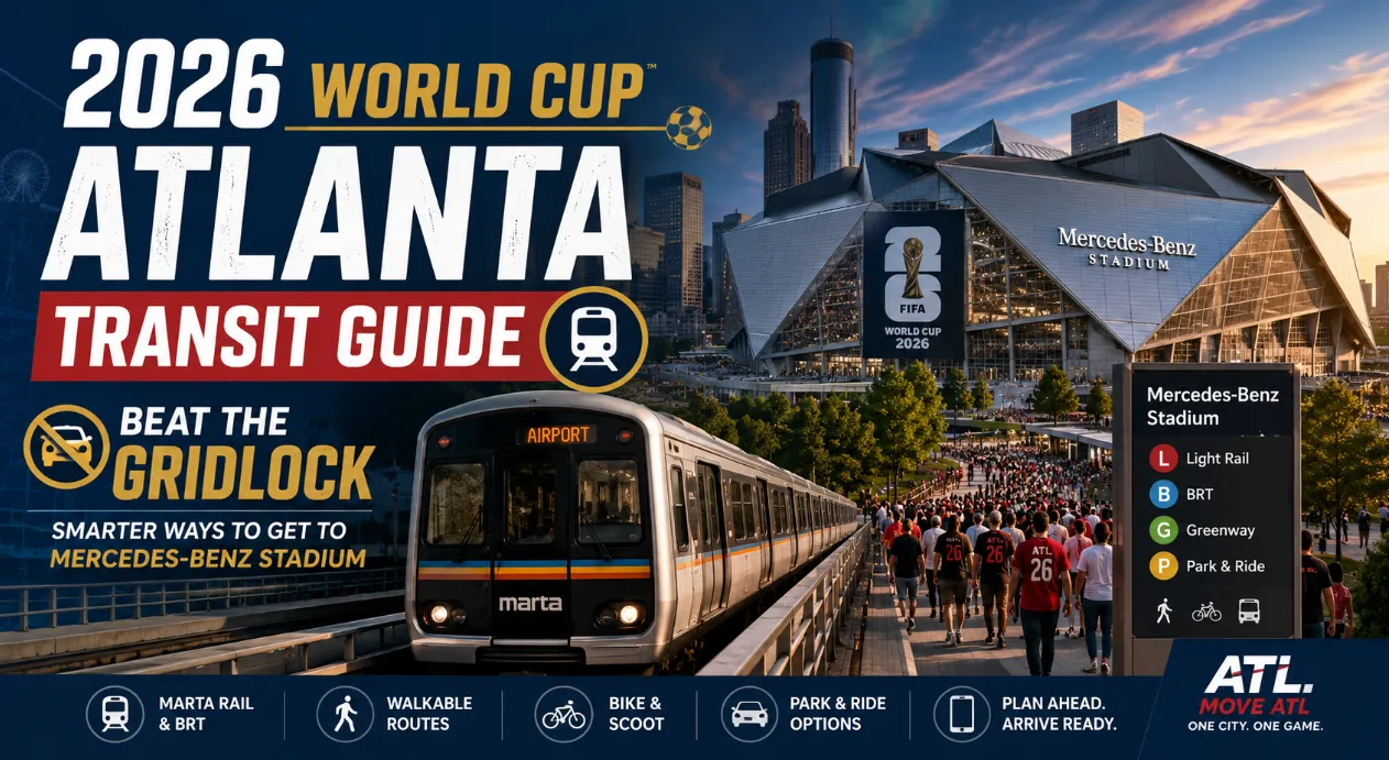 2026 World Cup Atlanta Transportation Guide: MARTA & Mercedes-Benz Stadium Parking