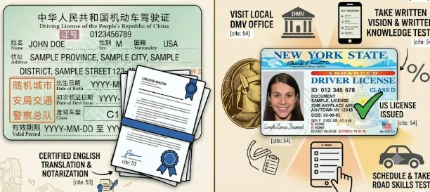 Convert a Chinese Driver's License to a US License