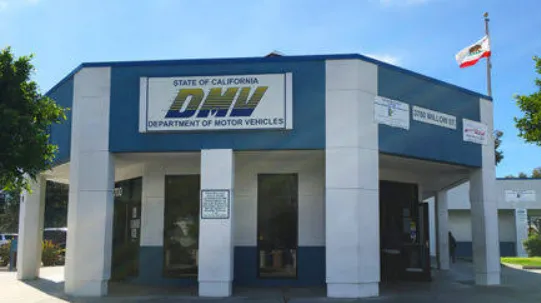 Exterior of a local US DMV office for foreign driver's license conversion